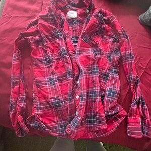Kids Red Plaid Shirt by Eddie Bauer